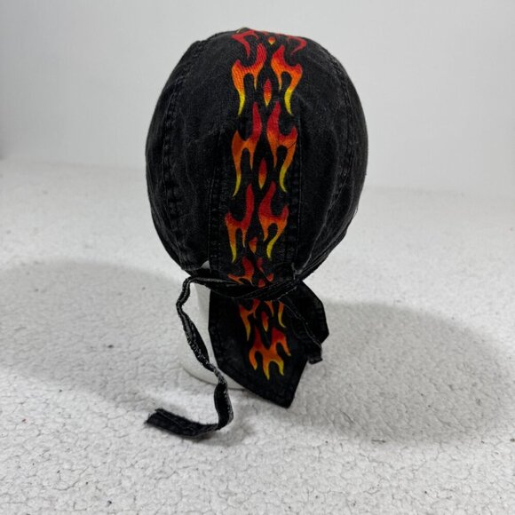 Scorching Flame Biker Headwrap 100% Cotton Doo Rag Bandana Skull Cap Du Rag - Picture 4 of 5